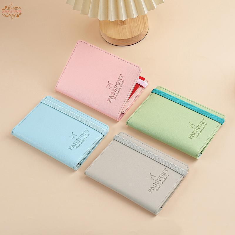 Ank Travel Wallet Passport Holder กันน้ํา PU Leather Organizer การ์ดหลายใบปลอดภัยสําหรับการเดินทางวันหยุด EN
