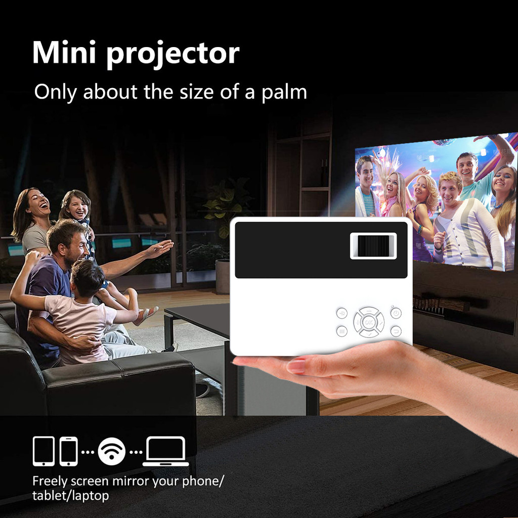 J12C Mini Mini Portable Projector 1080P HD Projector Office Mini Portable MJZB