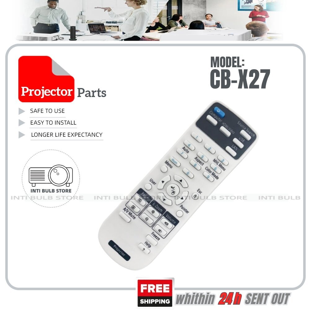 Epson โปรเจคเตอร์รีโมทคอนโทรล CB-X27 CB-W28 CB-X29/X30/97H/98H