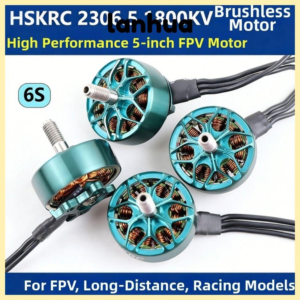 LANHUA Flying Racing Motor, ครอสโอเวอร์ 2306.5 1800KV HSKRC|อะไหล่โดรน MotorRacing แบบไม่มีแปรง สีน้