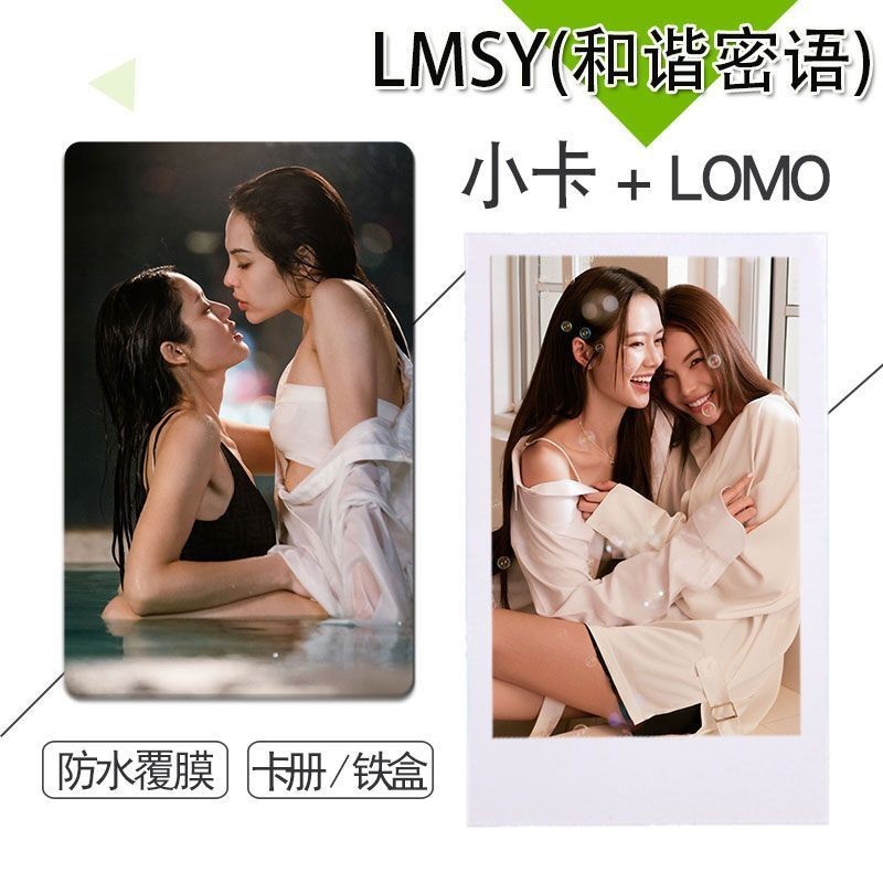 LMSY (คําลับของ Harmony) การ์ดต่อพ่วงที่กินไม่ได้, ภาพถ่ายโพลารอยด์มุมโค้งมนขนาด 3 นิ้วทํามือ LMSY(แ
