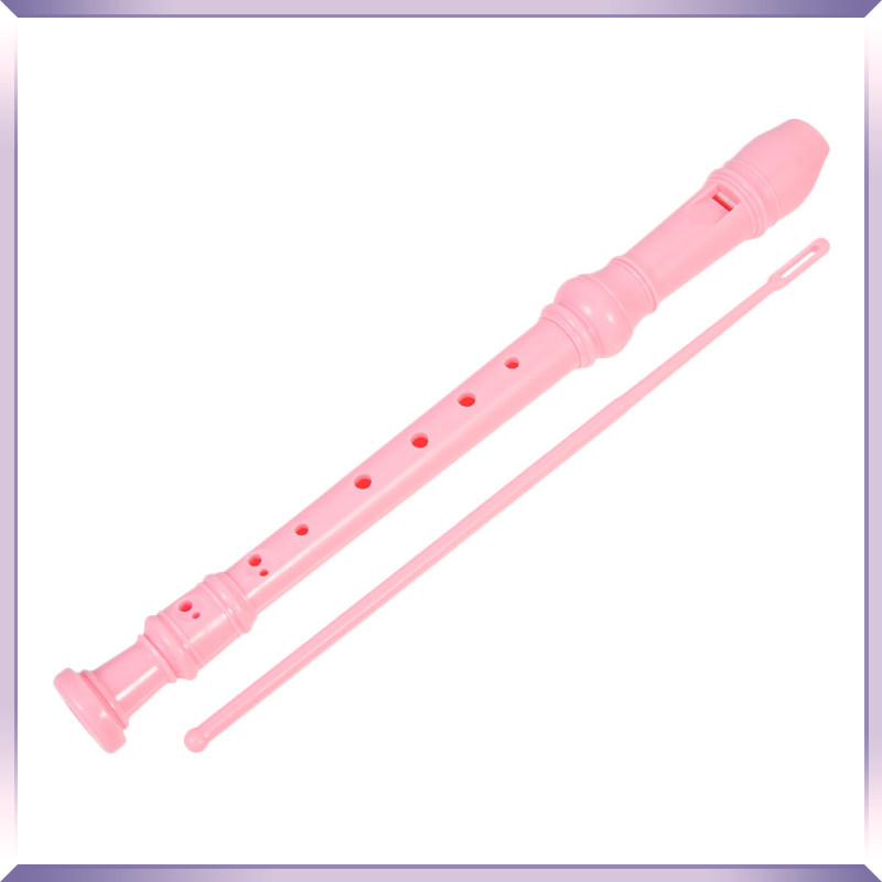 1 ชุดพลาสติก ABS Soprano Recorder สําหรับเด็ก 8 หลุมเครื่องดนตรีฝึกขลุ่ย pinjun