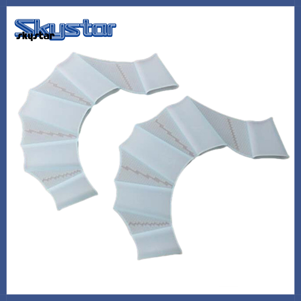 Skystar Swimming Finger Webbed ถุงมือซิลิโคน Flippers Fins Paddle Frog อุปกรณ์เสริมมือ
