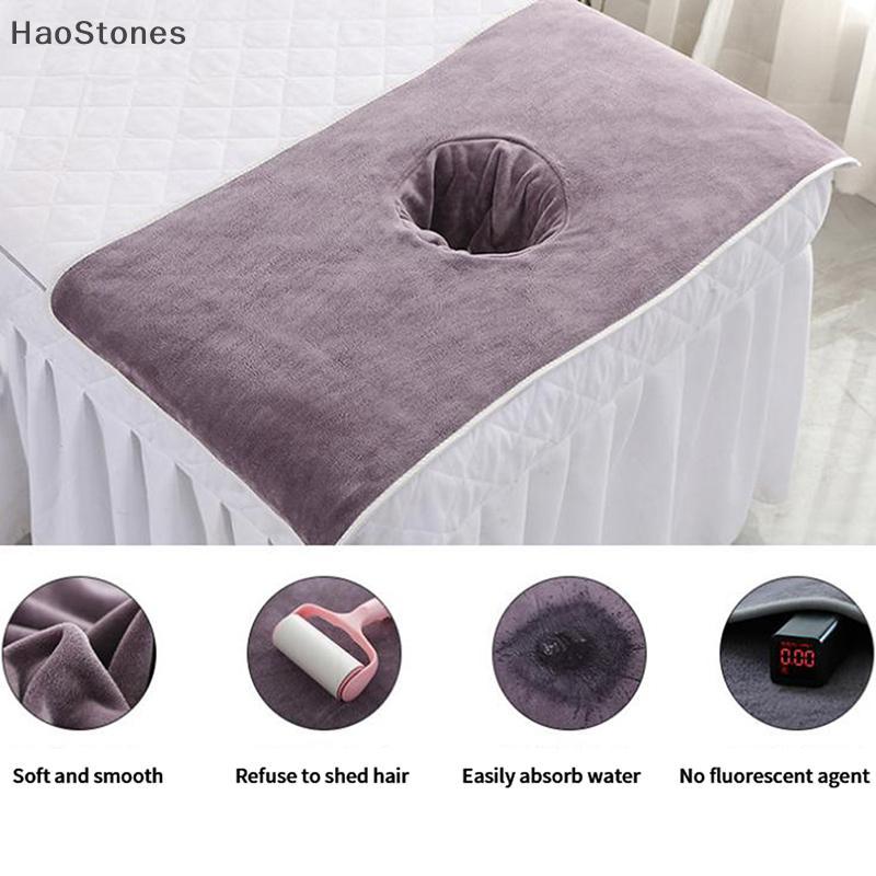 HaoStones 40*80 ซม.Thiened Beauty SPA โต๊ะนวด Planking Face Towel พร้อมเตียงหลุม TH