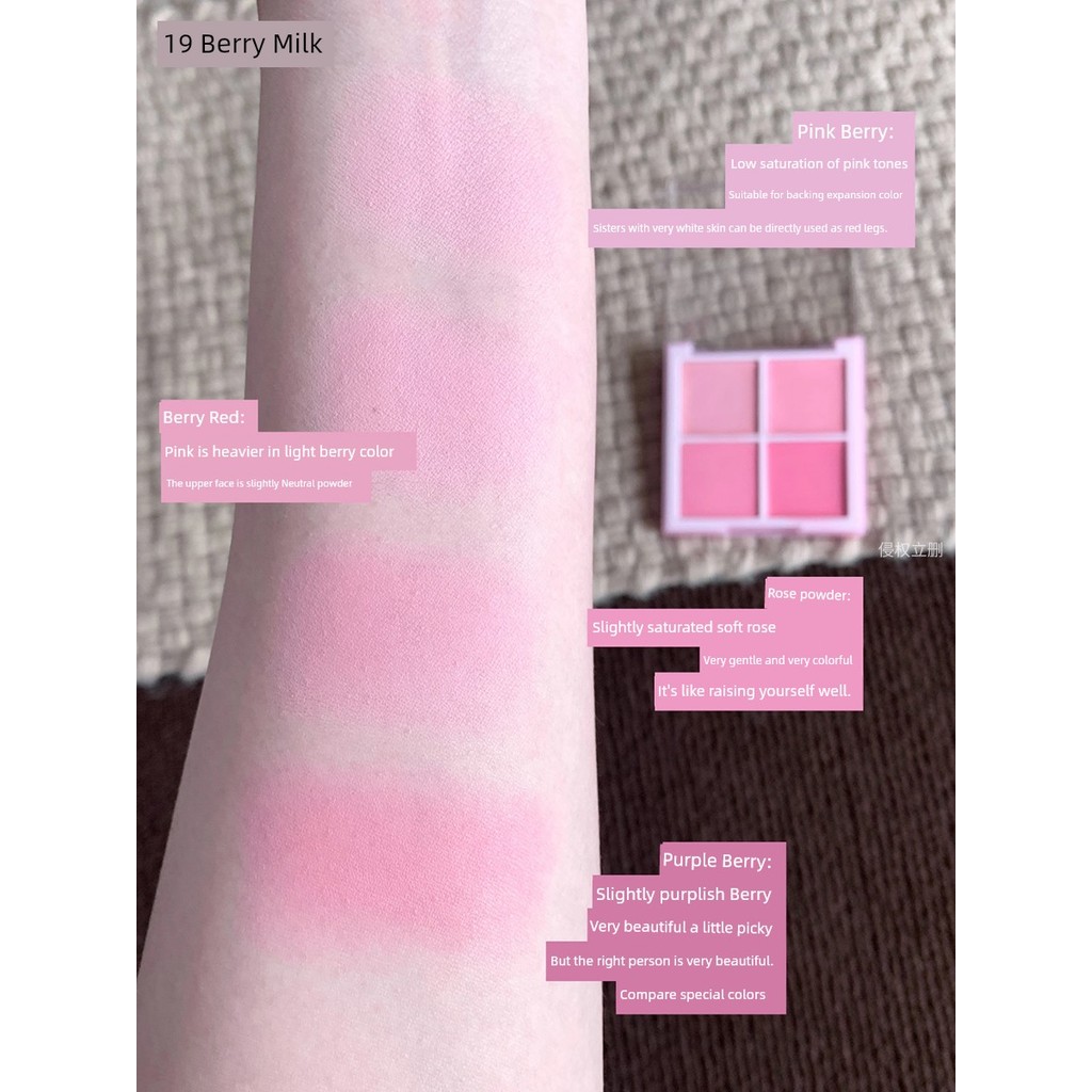 บลัชออนแบบแท่ง ครีมบลัช 4u2 Dasique Dasique Four-Color Blush Cream Palette สีใหม่ 18 Sweet Apricot M