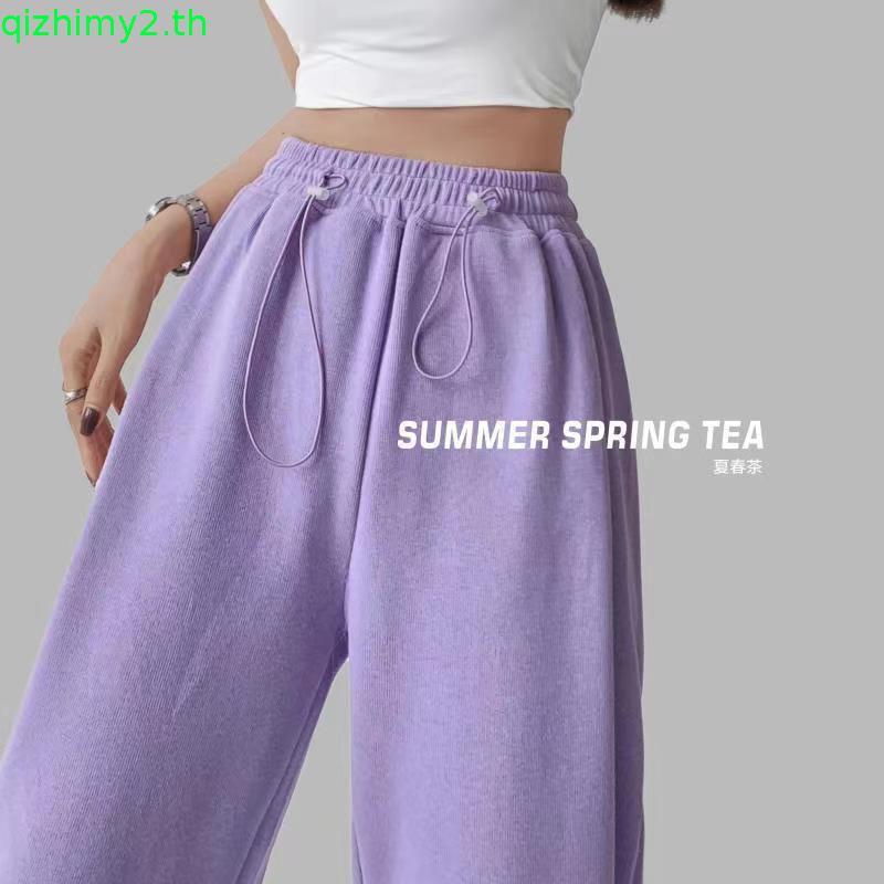 EMILIA SHOP กางเกงขายาว กางเกงเอวสูง สไตล์เกาหลี 2024 ใหม่ A23L0EI 0403