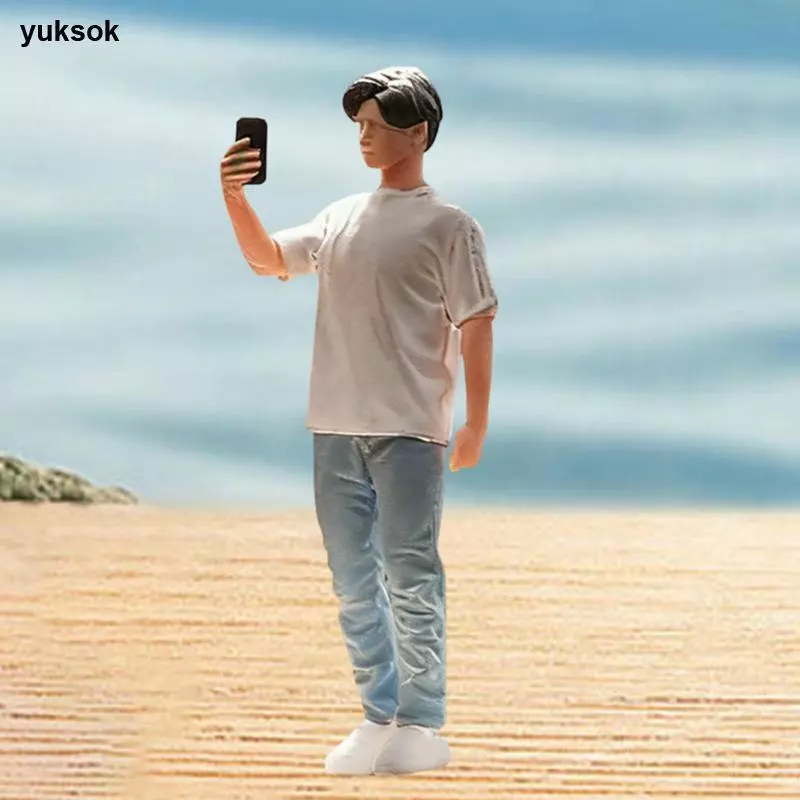 [yuksok] 1:64 Scale Boy Miniature Figure Tiny Miniature People Figurine โครงการ DIY