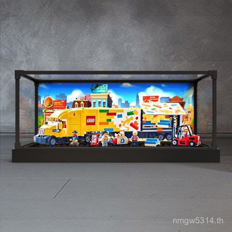 Frame City Transport Lego Yellow Alloy Building Block Series 60440 กล่องเก็บของรุ่นเหมาะสําหรับรถบรร