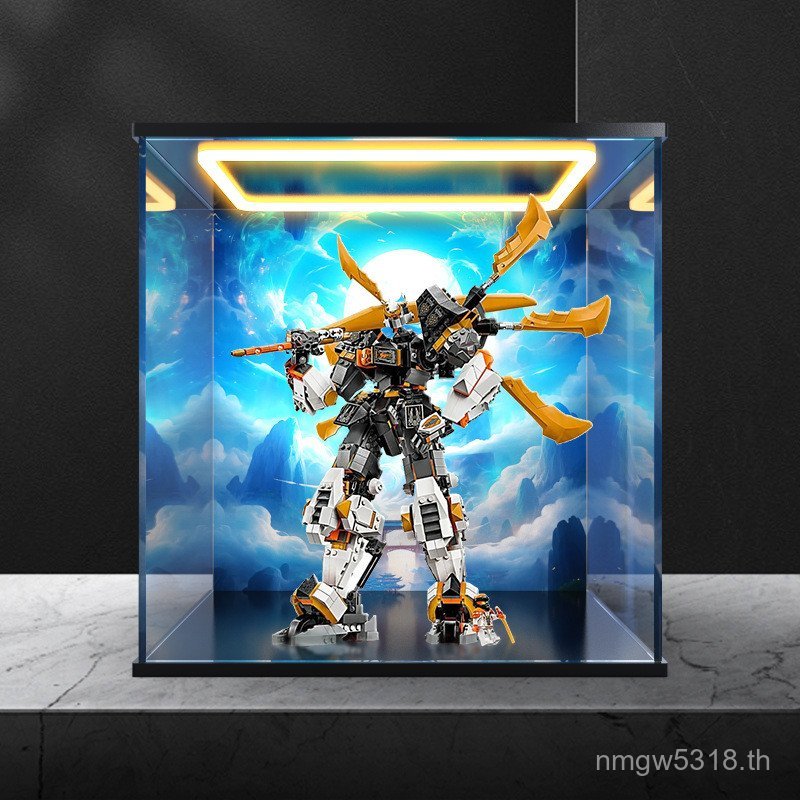 Series 71821 อะคริลิค Lego Phantom Ninja Mecha Light กล่องเก็บเหมาะสําหรับ Titan Dragon ประเภท Kou A
