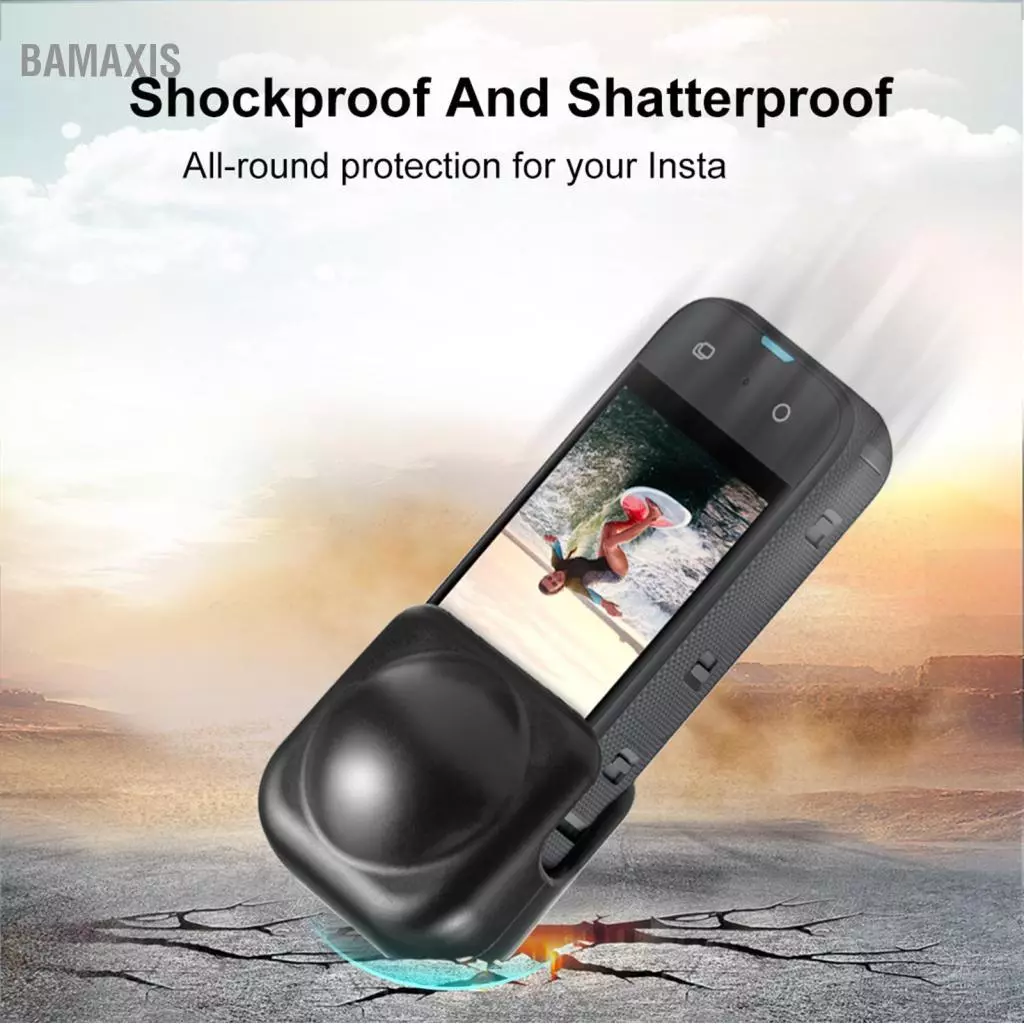 Bamaxis ฝาครอบเลนส์ซิลิโคนสำหรับ Insta360 One X3 thumbnail 6