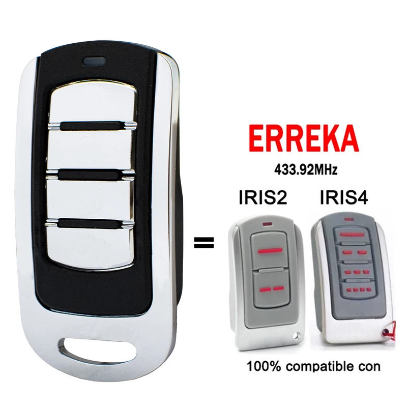 ERRKA IRIS2 IRIS4 รีโมทคอนโทรลโรงรถ 433.92MHz ประตูเปิด