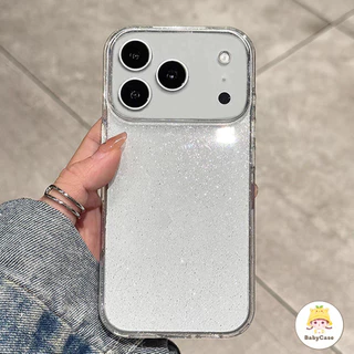เคสไอโฟน 17 สำหรับ IPhone 16 13 11 15 12 17 Pro Max 15 16 7 8 14 Plus XR X XS Max ซอกขั้นสูงที่น่ารักแป้งกลิตเตอร์ปกปิด