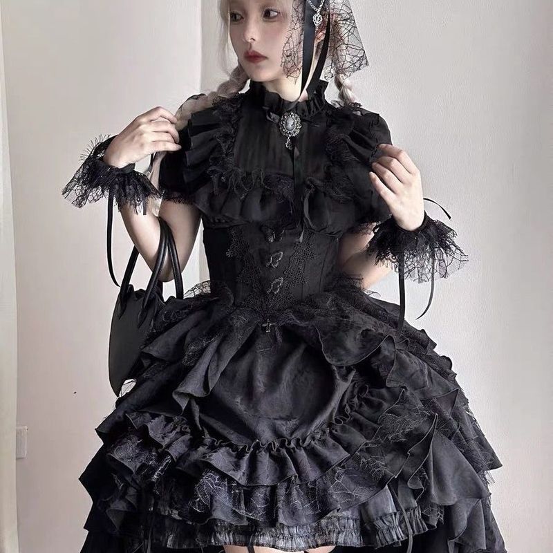 Halloween Gothic lolita Nightingale Girl Suit Skirt yy3.21