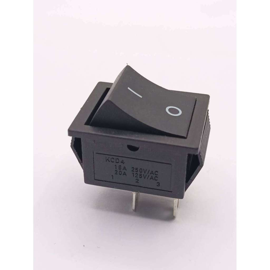 มือ1 สวิทช์ เปิด ปิด KCD4 Rocker Switch สวิตช์ไฟฟ้า 16A 250V สวิตซ์เปิดปิด สวิตซ์ ปิด เปิด On Off 4ขา ไม่มีไฟ พร้อมส่ง
