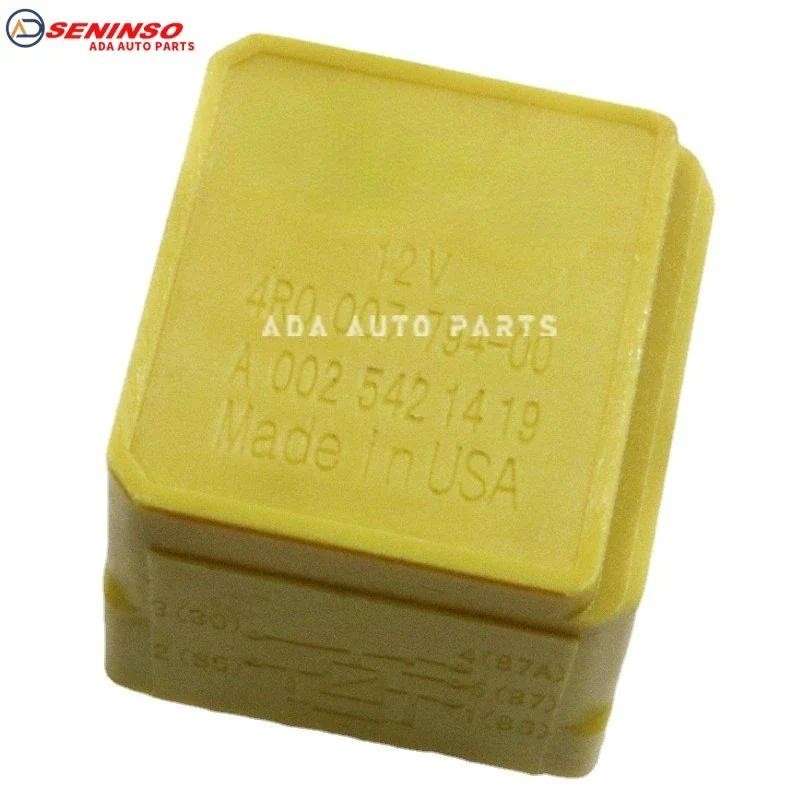 อุปกรณ์ตกแต่งรถยนต์ OEM A0025421419 4R0007794-00 5-Pin 12V รีเลย์สีเหลืองสําหรับ Mercedes ACMR Class