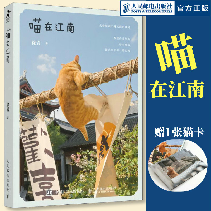 [ร้านเรือธงบ้านสาธารณะ] เหมียวใน Jiangnan Xuyan อัลบั้มภาพแมว Essay อัลบั้มภาพแมวถนนสัตว์เลี้ยงน่ารั