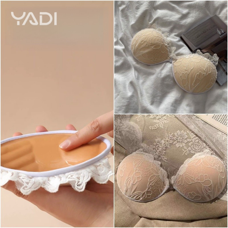 【YADI】✨สุดคุ้มค่า! invisibility ซิลิโคนจุกนม Strapless Bra Push Up Bra ใช้ซ้ำได้หลายครั้ง เหมาะกับชุดเปิดไหล่ 💖