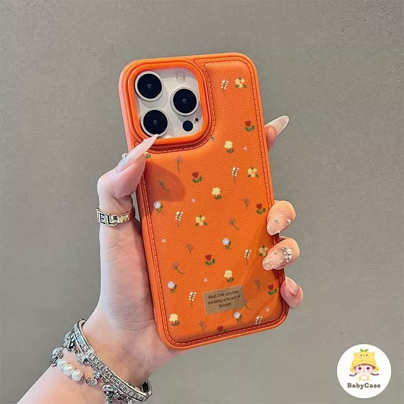 เคสไอโฟน17 เหมาะสำหรับ IPhone 17 15 14 13 12 11 16 Pro Max X XR XS MAX 15 Plus วัสดุดอกไม้สีทึบที่เหนือกว่าและป้องกันการ thumbnail 6
