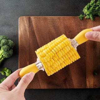 HNTH 1 คู่ข้าวโพดย่างส้อมสแตนเลส BBQ Skewers สําหรับข้าวโพดผ…