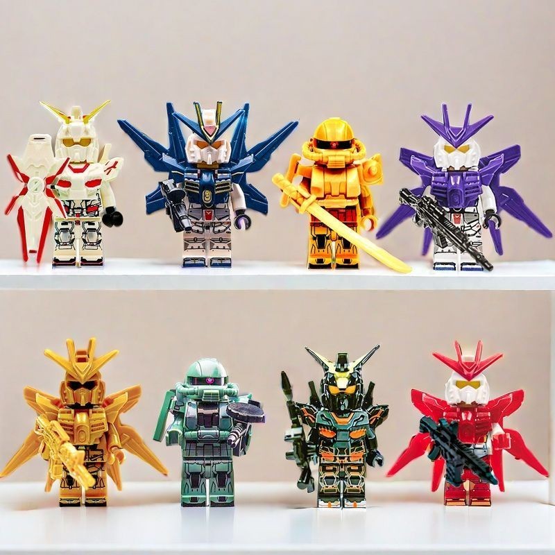 Gundam Building Block Minifigures ใช้งานร่วมกับ Lego SWAT Ninja Minecraft ประกอบของเล่นรุ่นเด็กชาย20