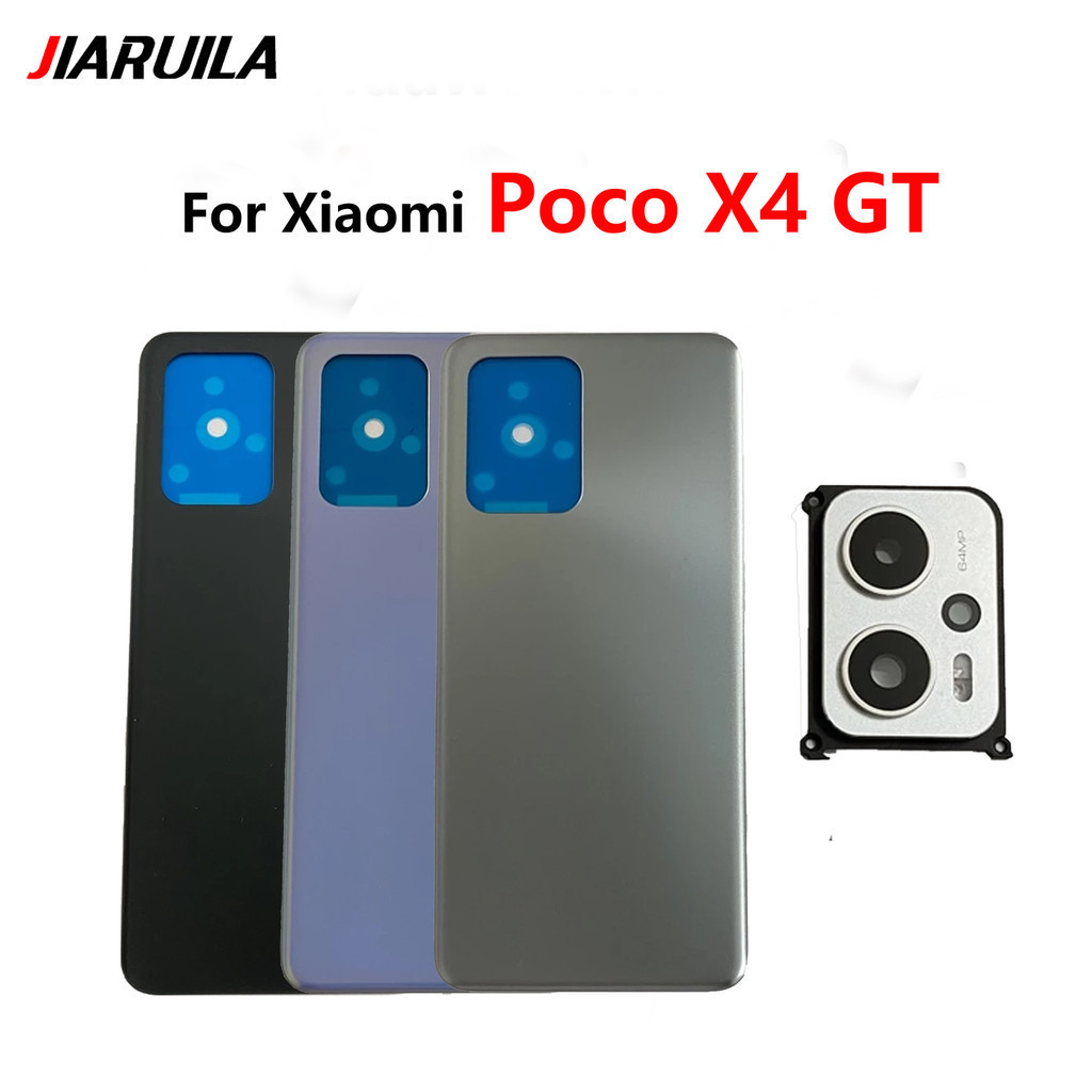 ฝาครอบแบตเตอรี่ พร้อมกรอบกล้อง สําหรับ Xiaomi Poco X4 GT
