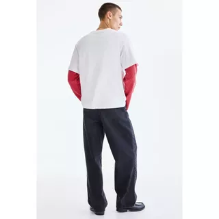 H&M(เอชแอนด์เอ็ม) เสื้อยืดทรงหลวม (Loose Fit T-shirt) ผู้ชาย 0972640_23