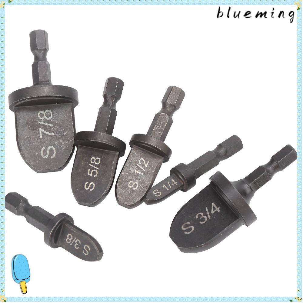 BLUEMING 6 ชิ้นท่อทองแดง Expander, 1/4 "ถึง 7/8 "Bits 1/4 นิ้ว Hex Shank HVAC Swaging เครื่องมือ, แบ