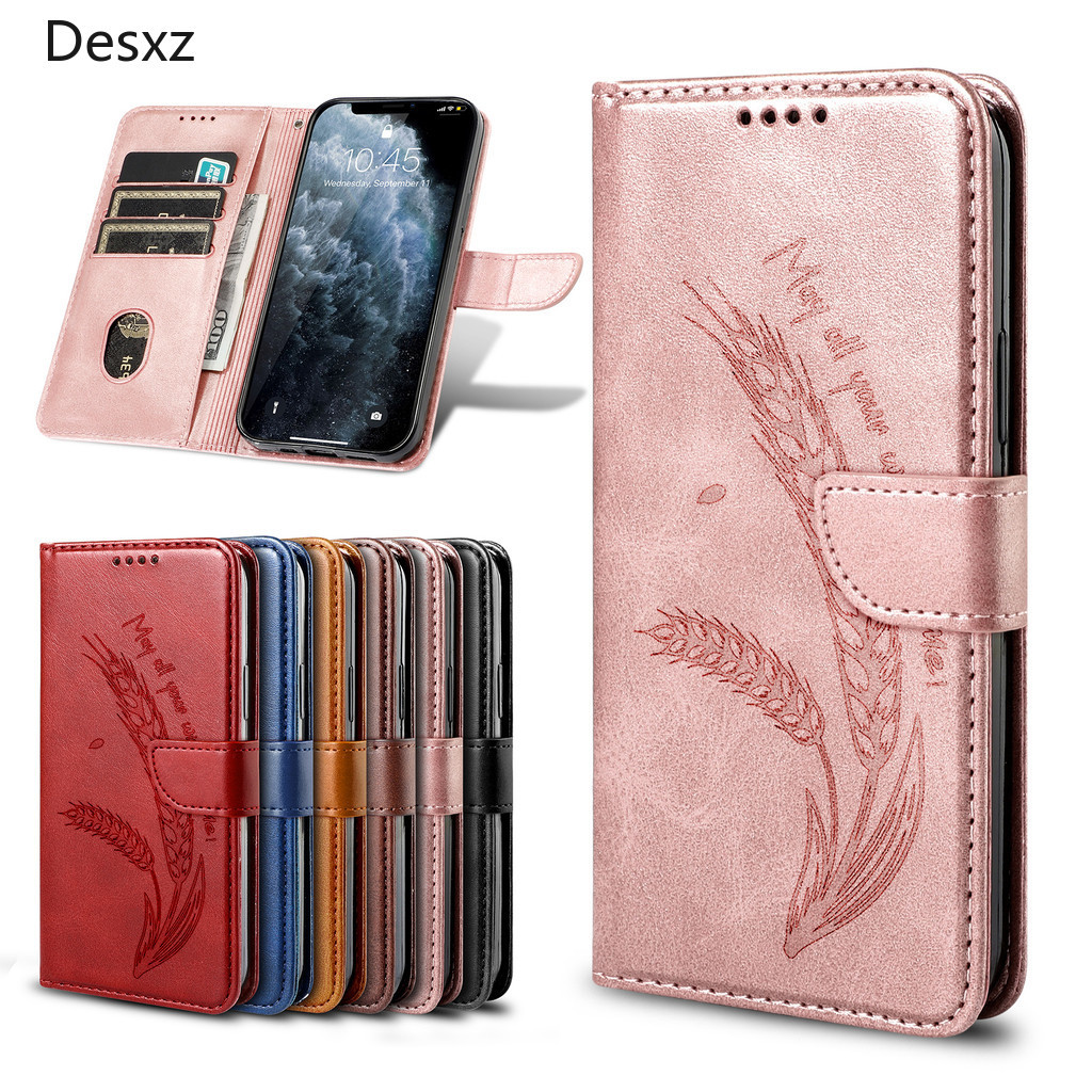 เคสโทรศัพท์ Desxz สําหรับ ITEL S23 ‎S665L S665LN ปกหนังหูข้าวสาลีพนังสไตล์ใหม่พร้อมเชือกเส้นเล็ก