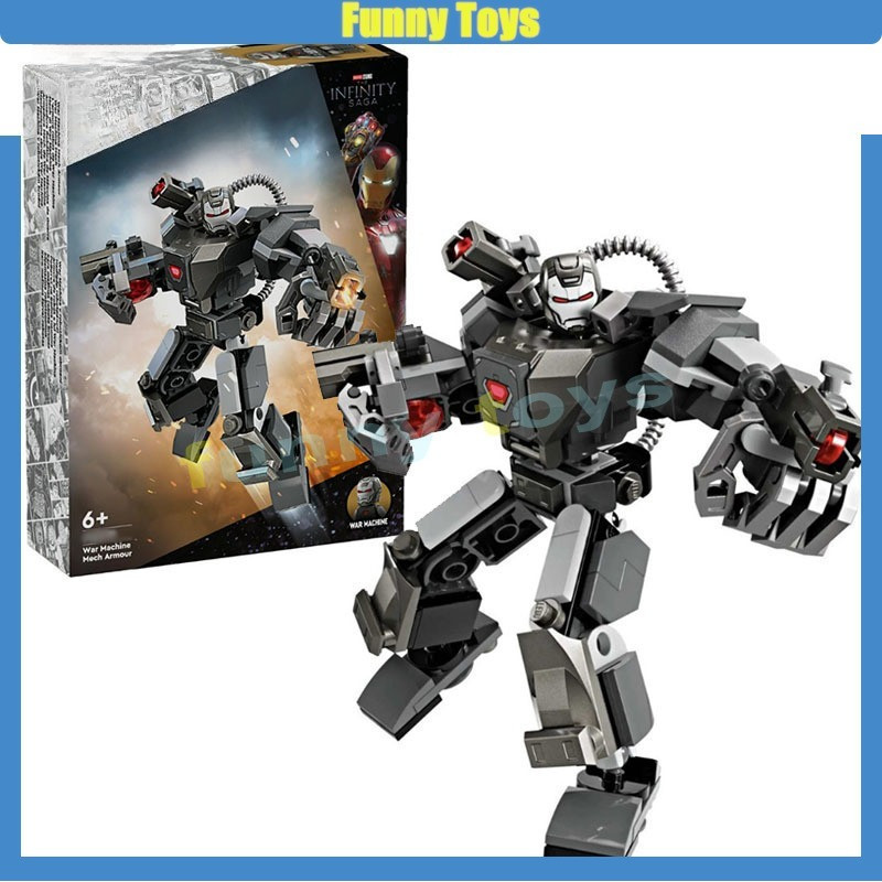76277,War Machine Mech Armor,Building Block Assembly ของขวัญของเล่นเพื่อการศึกษาสําหรับเด็กผู้ชาย