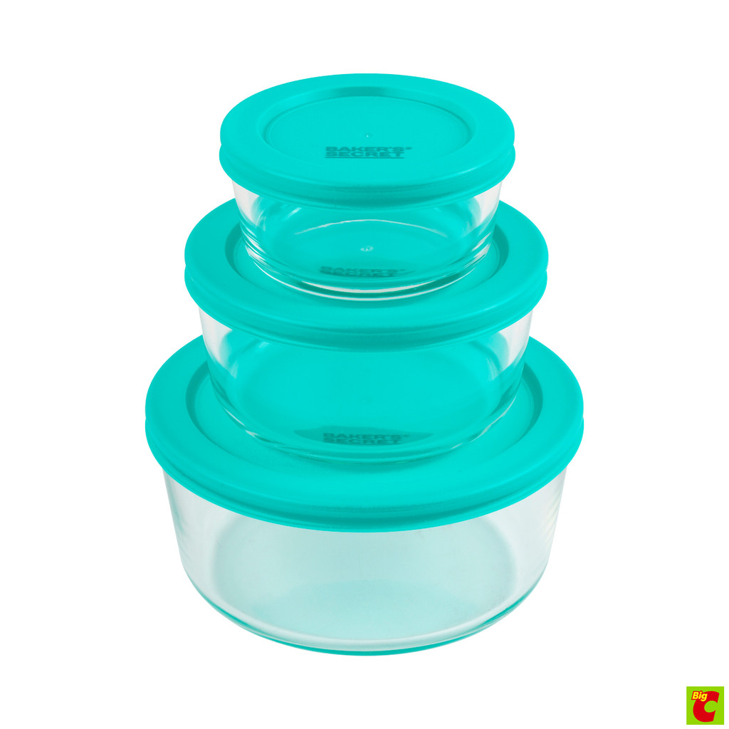 เบเกอร์ส ซีเคร็ต ชุดกล่องบรรจุอาหารแบบแก้ว รุ่น BS40693