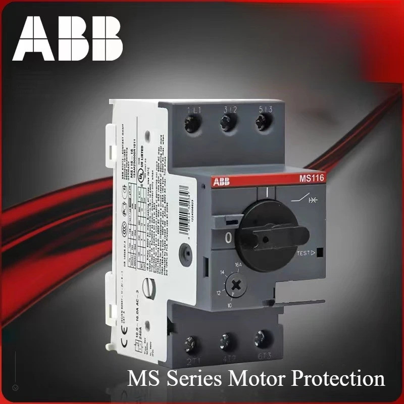 ABB เบรกเกอร์ป้องกันมอเตอร์ MS116 series สตาร์ทมอเตอร์ MS132 MS165 ป้องกันมอเตอร์