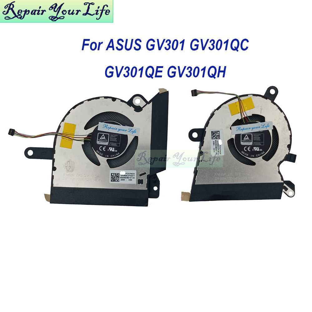ใหม่ CPU GPU พัดลมระบายความร้อนสําหรับ ASUS ROG Flow X13 GV301QC GV301QE GV301QH GV301 แล็ปท็อปเกม V