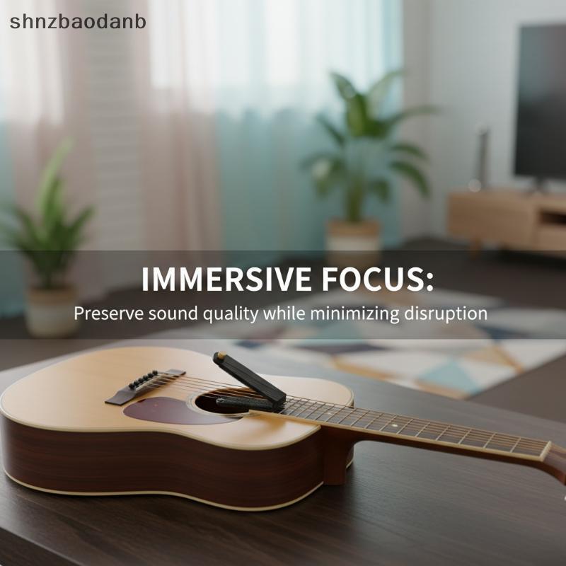 [SHNZFF] ปฏิบัติกีตาร์ Silencer Mute Pad String Guard Non-disturbing กีตาร์แบบพกพา String Protector 