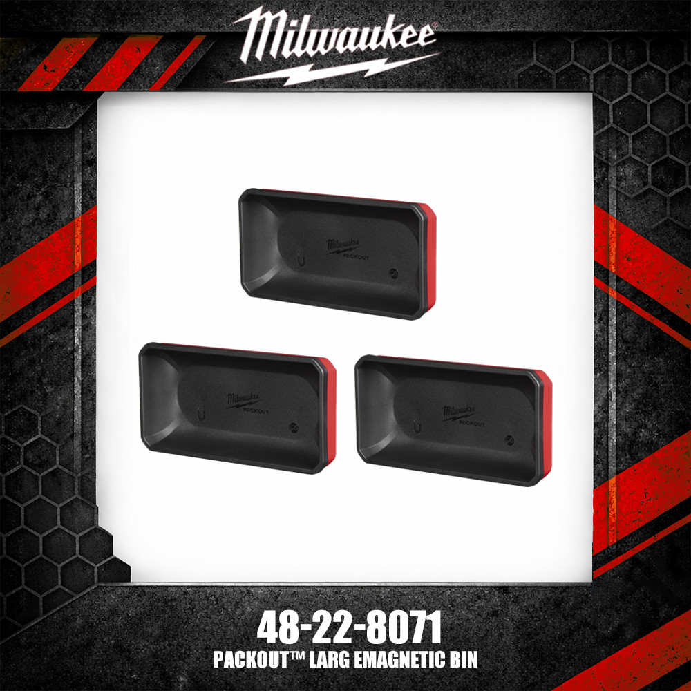 Milwaukee 48-22-8071 PACKOUT™ อุปกรณ์เสริมเครื่องมือถังแม่เหล็กขนาดใหญ่ ราคา ถูกที่สุด ดีลบีเคเค แกลเลอรีภาพที่ 2