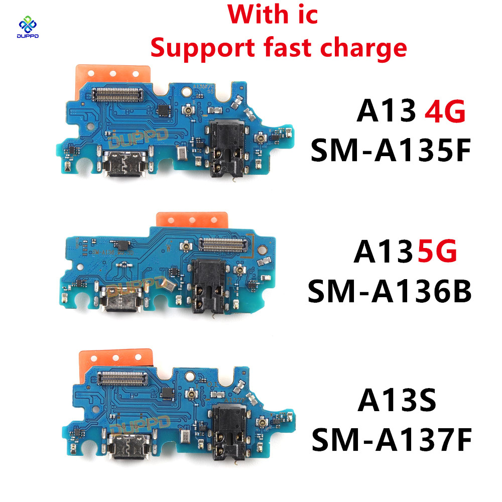 1PCS USB ชาร์จพอร์ตไมโครโฟน Dock Connector Flex สําหรับ Samsung A13 4G 5G A136B A316 A135 A135F A137