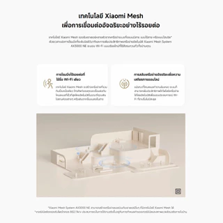 Xiaomi Mesh System AX3000 NE เราเตอร์ I WiFi 6 Router WiFi I 3000Mbpsความเร็วไร้สาย I การเร่งความเร็วเฉพาะสำหรับโทรศัพท์