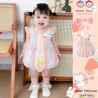 ชุดจั๊มสูทสำหรับทารก 0-24 เดือน เป็นมิตรกับผิว ออกแบบสไตล์บอดี้สูท น่ารักเหมือนเจ้าหญิง