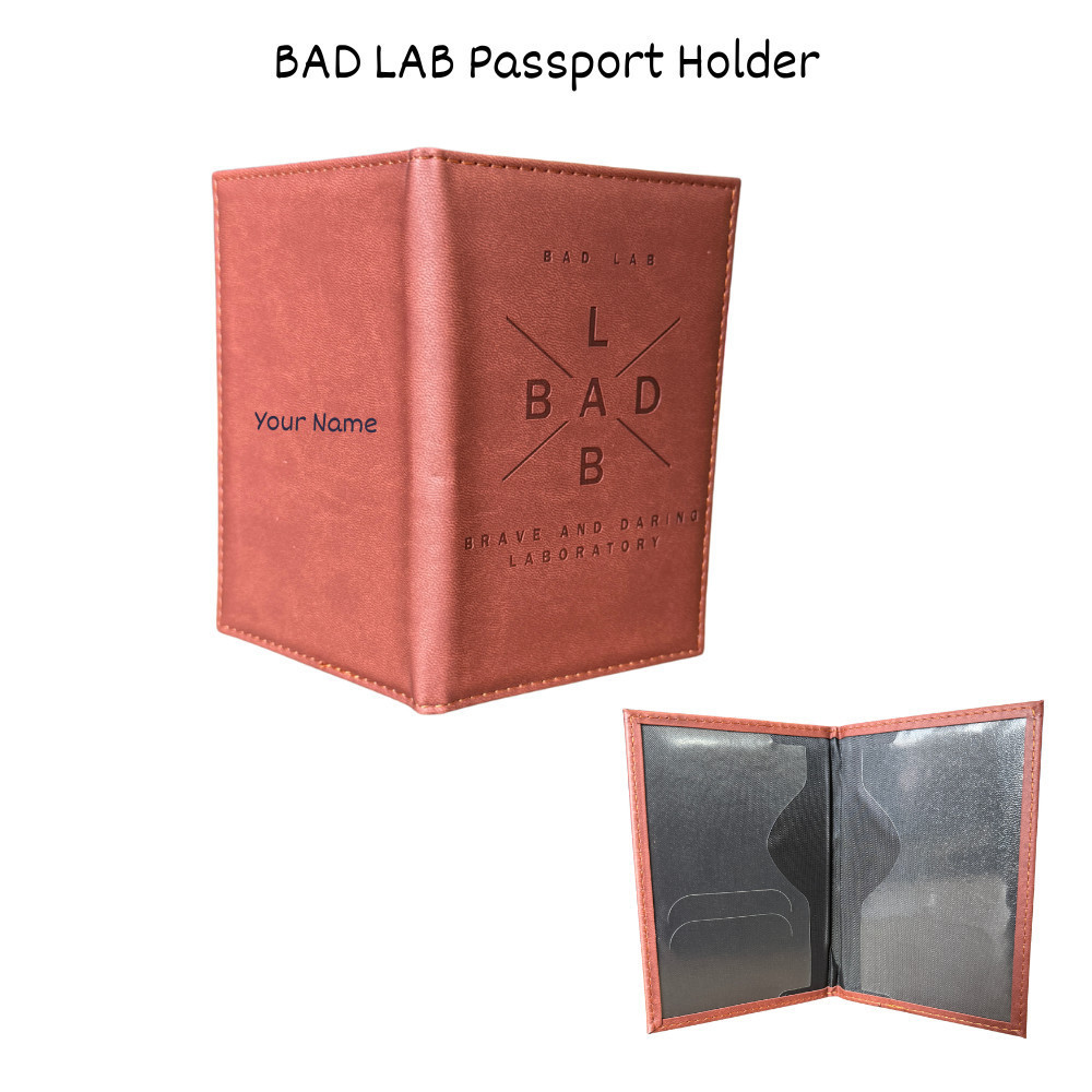 ที่ใส่หนังสือเดินทาง BAD LAB พร้อมการปรับแต่งชื่อ