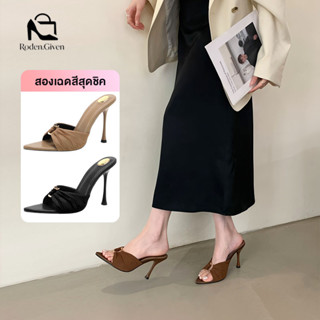 Given รองเท้าส้นสูง รองเท้าแตะส้นสูงใหม่กริชเปิดนิ้วเท้ารองเ…