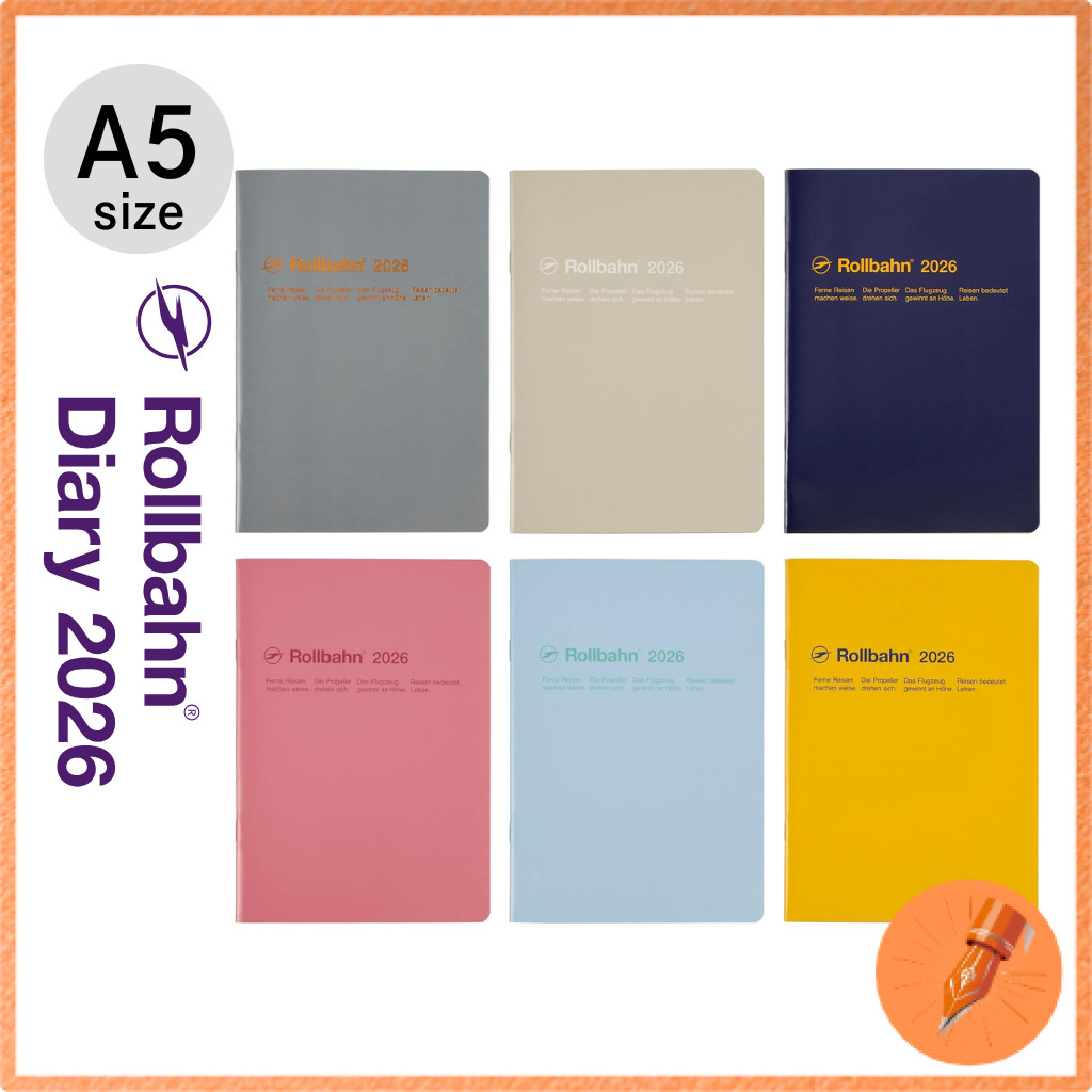 DELFONICS 2026 A5 Rollbahn Notebook Diary Monthly Planner Starting October 2025