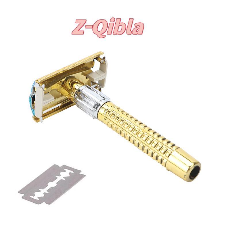[Z-Qibla-t] Retro Safety Razor Box Handle Razor Shaving Tool Shaving Tool Mens Facial Razor