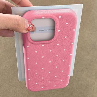 Casing HP Untuk iPhone 16 11 12 13 14 15 pro xs XR 14 plus pro max 7 8 6 7+ 8+ 6+ Xs Max Casing dengan Gambar Hati Putih 03451