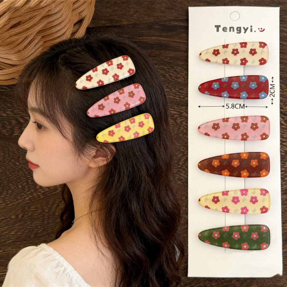 Dopamine Jelly Color Sweet Bobby Pins Girls Side Broken Hair Bangs Clip กิ๊บติดผมล้างเครื่องสําอางที่ใช้งานได้จริง