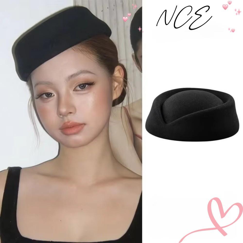 NCE หมวกทรงสูง, หมวก Stewardess อย่างเป็นทางการเว้า, อเนกประสงค์อังกฤษ Retro Pillbox หมวกเครื่องแต่ง