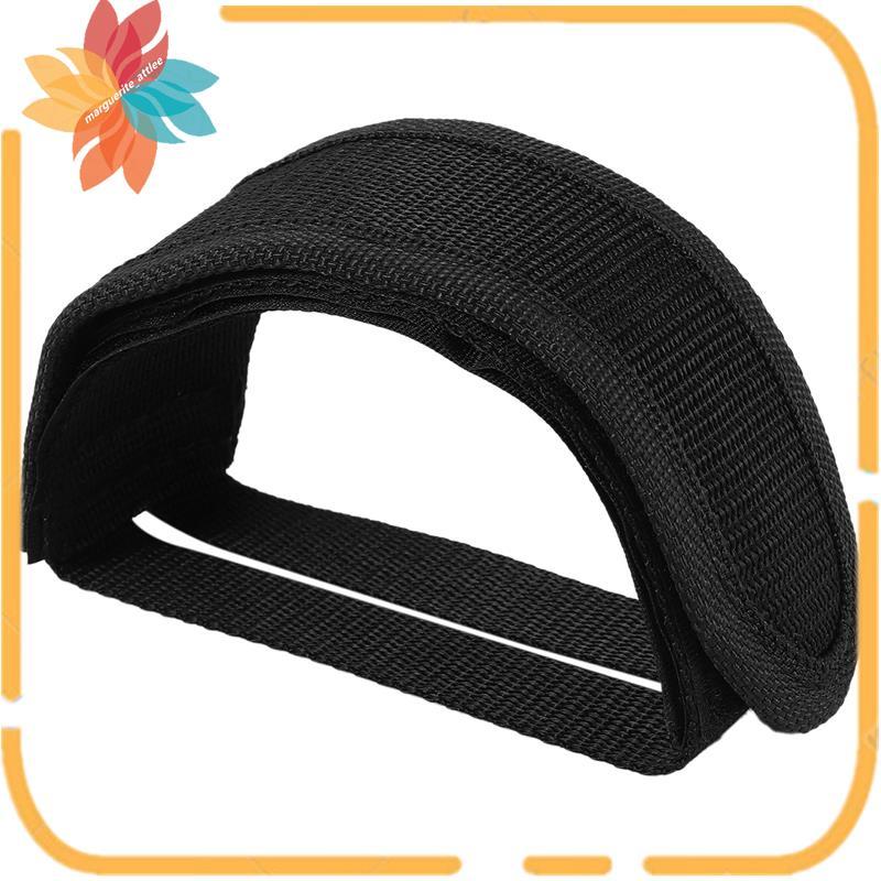 Fixed Gear Fixie BMX จักรยานจักรยาน Anti-slip สายรัดกาวคู่เหยียบคลิปเข็มขัดสีดํา
