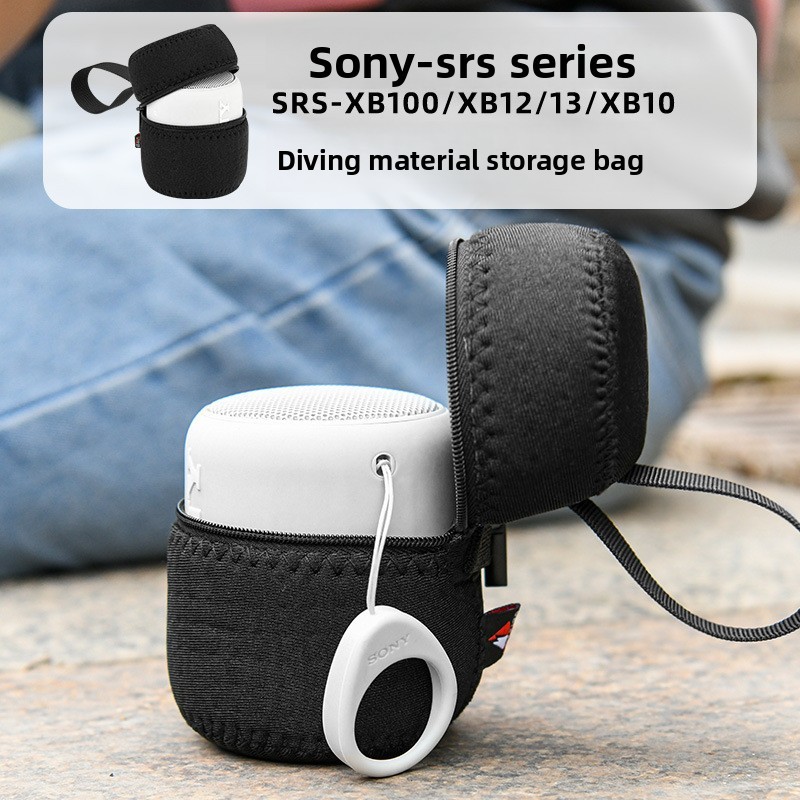 เหมาะสําหรับกระเป๋าลําโพง Sony SRS-XB100/XB12/13/XB10 กระเป๋าเก็บเสียงวัสดุดําน้ํา Sony
