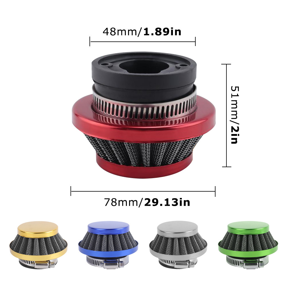 ชุดอัพเกรดไส้กรองอากาศ เหมาะสำหรับไอเสีย 42/43/44 มม สำหรับเครื่องยนต์ 2 จังหวะ 47CC/49CC และยานพาหนะสำหรับทุกพื้นที่ - รูปที่ 4