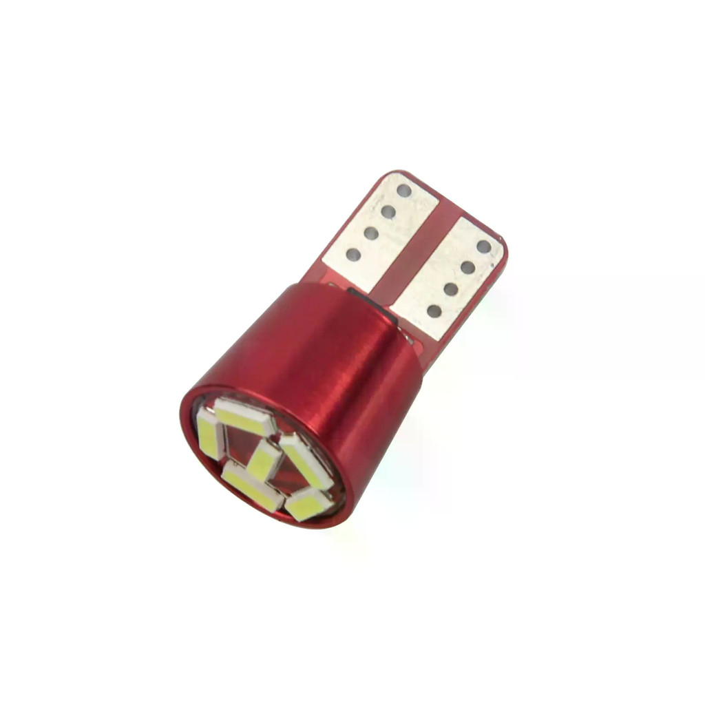 2x รถสีขาว T10 W5W รุ่นหลอดไฟภายในไม่มี Polar 6 4014 SMD LED 657 1250 1251 Z2787
