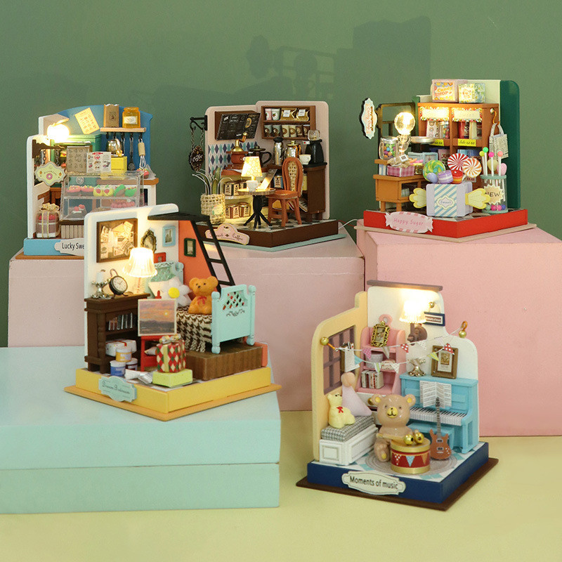 Mini House DIY Kit มินิมินิ DIY-Building-Villa-House-mini