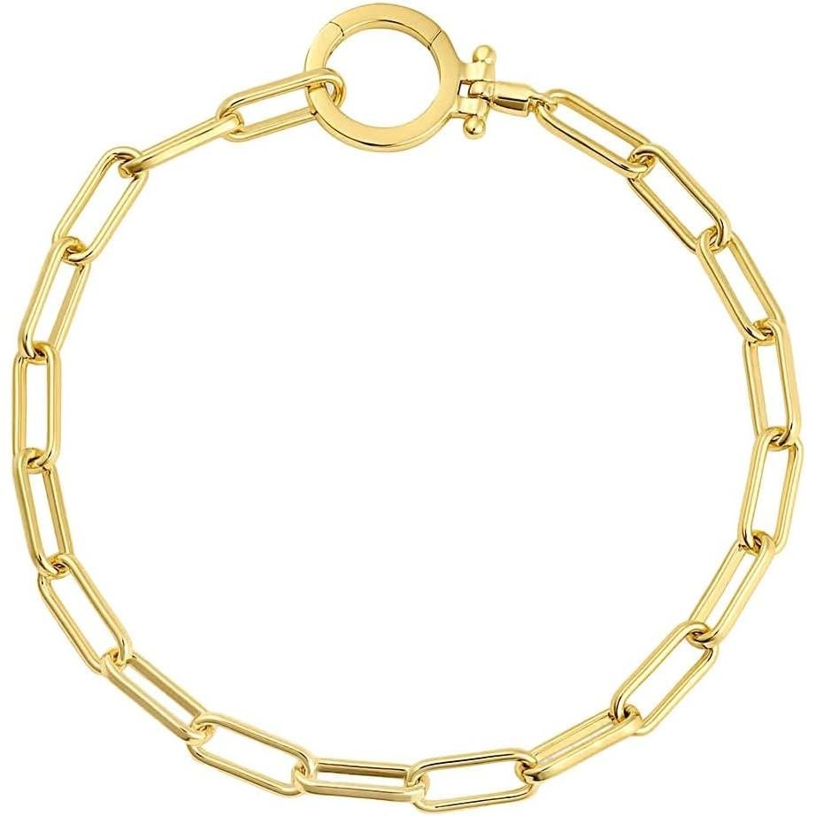 Gorjana - Parker Bracelet 7 1/4 - 18K Silver หรือ Gold-Plated - Ideal Gift Packaging - Everyday Stac